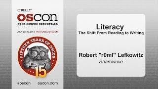 Literacy The Shift from Reading to Writing  Robert quotr0mlquot Lefkowitz [upl. by Harrietta]