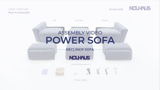 Power Recliner Sofa Assembly Video [upl. by Nivag341]