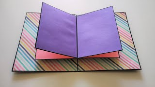 Pop Up book Tutorial  Pop Up Cards Ideas for Scrapbook  Mini Scrapbook Album  by Crafts Space [upl. by Reyem]