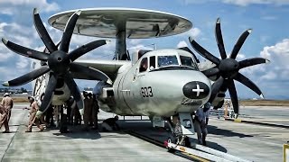 E2C Hawkeye • Aircraft Carrier Turboprop Plane [upl. by Terrance416]