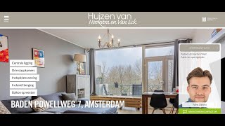 Te koop Baden Powellweg 7 Amsterdam  Hoekstra en van Eck Makelaars  Méér Makelaar [upl. by Berkman233]