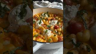 30Minute Creamy Tomato Gnocchi with Burrata  Easy Weeknight Dinner Recipe shorts healthyeating [upl. by Adanar]