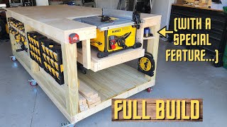 How to Make a Workbench with a Built In Table Saw [upl. by Repip]