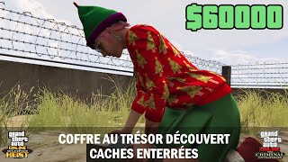 GTA Online  Emplacement des coffres au trésor amp des caches enterrées 110123 60000 GTA [upl. by Ecenaj]