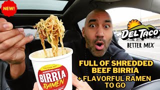 Del Taco Birria Ramen Review  Loving this Fast Food New Item [upl. by Muller]