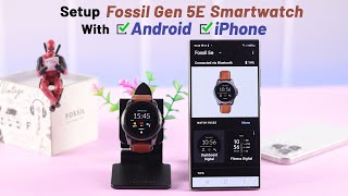 How To Pair FOSSIL GEN 5E with iPhone Connect Android [upl. by Ramburt]