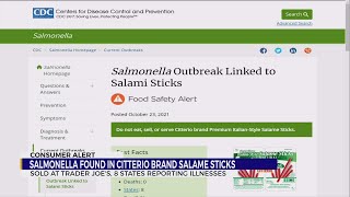 CDC warns salami sticks sold across US may be causing Salmonella outbreaks [upl. by Feinberg895]