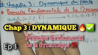 Mécanique du point  DYNAMIQUE Chap3 résumé des relations 💯✅️ [upl. by Anyd560]