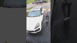 Im here for the Porsche Video shows brazen car theft in Mississauga [upl. by Ikairik501]