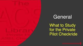 What to Study for the Private Pilot Checkride [upl. by Ikoek]