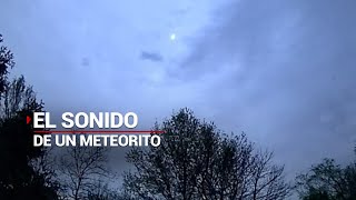 EXPLOSIÓNSÓNICA  Así se escuchó la caída de un meteorito en Indiana Estados Unidos [upl. by Aikenahs144]