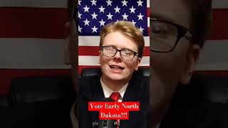 Early Voting In North Dakota politics 2024presidentialrace northdakota [upl. by Sidman]