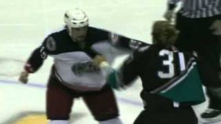 Jody Shelley vs Kip Brennan Oct 14 2005 [upl. by Etnovaj]