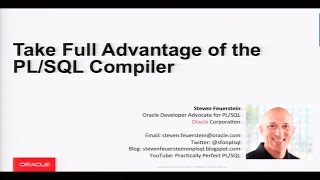 Take Full Advantage of the PLSQL Compiler with Steven Feuerstein [upl. by Ahseila507]