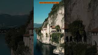 Santa Caterina del Sasso Italy italy travel shorts [upl. by Morril191]