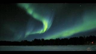 Aurora Borealis Northern Lights in real speed over Moskosel i Sweden [upl. by Davies]