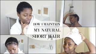 HOW TO MAINTAIN SHORT NATURAL HAIR AFTER BIG CHOP [upl. by Jamnes297]