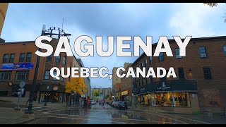 Saguenay Quebec Canada  Driving in Rain 4K [upl. by Leavy153]