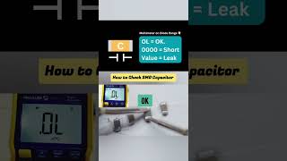 How to check smd capacitor using digital multimeter [upl. by Jareb819]