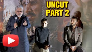 Bajirao Mastani Trailer Launch  Ranveer Singh Deepika Padukone Priyanka Chopra  Part 2 [upl. by Anerat]