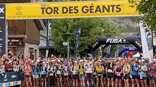 TOR des Geants 2024 Francois DHaene alla partenza della gara [upl. by Tanitansy]