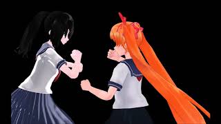 MMD Ayano vs Osana [upl. by Adiaj]