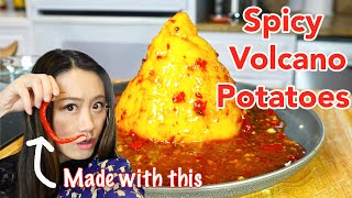 Spicy Volcano Mashed Potatoes Recipe VEGAN [upl. by Allemaj]