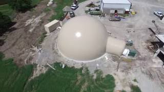 1000 ton ammonium nitrate storage dome Inflation [upl. by Atteselrahc]