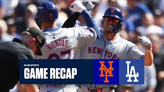 Mets CAPITALIZE on early lead defeat Dodgers in Game 2 to even series  Game Recap [upl. by Otineb607]