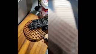 Chocolate caramel biscuitwaffle icecream chocolate shortvideo trending nutella [upl. by Bertilla]