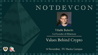 Vitalik Buterin  Values Behind Crypto I notDEVCON [upl. by Wernsman]