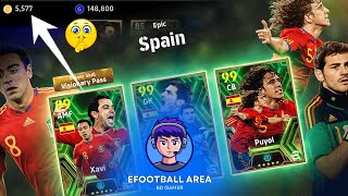 5577 Coin Puyol  xavi  Casillas Epic Pack Opening  eFootball Area  Efootball 2024 [upl. by Eyr]