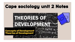 Cape Sociology Development Theories I Lessen 2 I SLC [upl. by Woodberry]