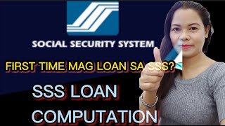 SSS SALARY LOAN COMPUTATION [upl. by Enahpad]