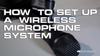 How to setup a wireless microphone system basic [upl. by Rollie853]