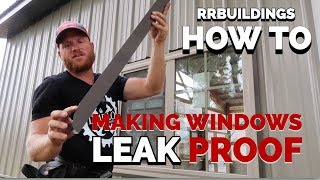 Make your windows leak proof How to Trim a Window [upl. by Ahtabbat]