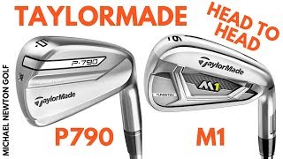 TaylorMade P790 Iron VS TaylorMade M1 Iron Head To Head [upl. by Kinimod762]