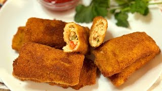 Chicken Mayo Bread Pockets Recipe RamadanIftaar Special Easy Step by Step [upl. by Aztin]