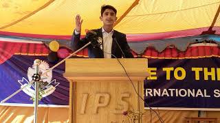 English Speech by a bright student of IPS College [upl. by Duer]