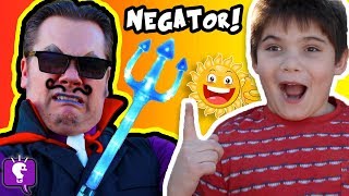 Cranky NEGATOR Ruins Our Day Comedy Sketch HobbyKidsTV [upl. by Kamaria474]