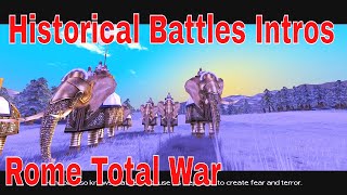 All Historical Battles Intros Rome Total War [upl. by Ursi]