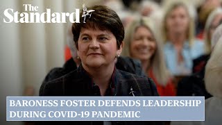 Exfirst minister Baroness Foster defends leadership during Covid19 pandemic [upl. by Esil]