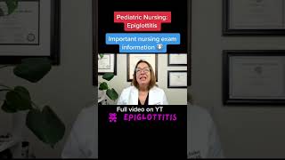 Epiglottitis Pediatric Nursing  LevelUpRN [upl. by Eriha]