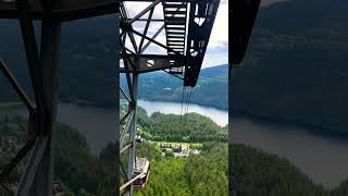 Grouse Mountain Skyride grousemountain explorebc [upl. by Yeslehc]