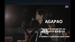 LyricTranslitTradPortBRAgapao Worship  The Lord is enough for meO Senhor é suficiente P Mim [upl. by Blythe506]