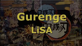 Karaoke♬ Gurenge  LiSA Demon Slayer [upl. by Burnaby775]