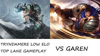 TRYNDAMERE LOW ELO TOP LANE GAMEPLAY  1420  vs Garen  Platinum  EU West [upl. by Avehsile]