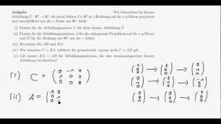 Mathe I 22  Verkettung von linearen Abbildungen [upl. by Einatirb]