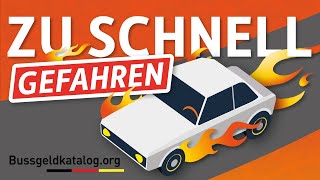 Geschwindigkeitsüberschreitung 🏎️ Bußgelder Probezeit etc  bussgeldkatalogorg [upl. by Anertal]