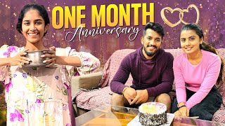 ವನ್ ಮಂತ್ Anniversary 💞  Nikhil Nisha Vlogs nikhilnishavlogs nikhilgowda [upl. by Pennie]